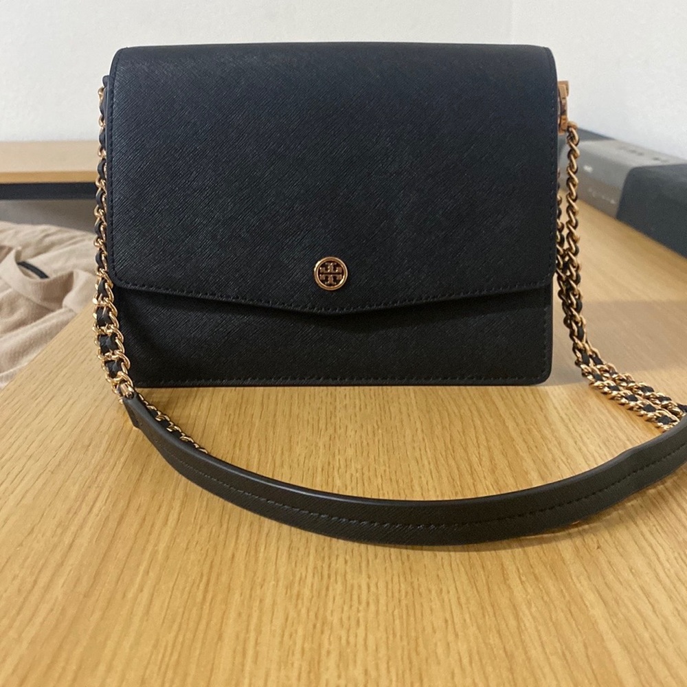 Black Tory Burch shoulder purse